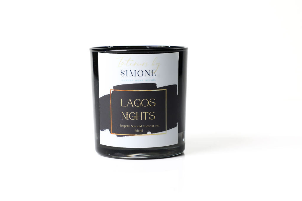 LAGOS NIGHTS 11 oz luxury candle with exotic spice and floral fragrance