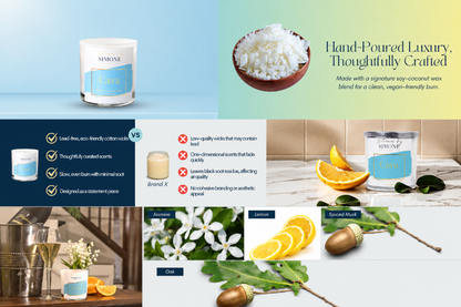 11 oz luxury candle with refreshing springtime fragrance